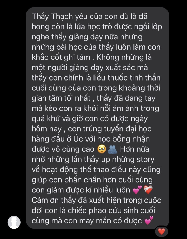 Tin nhắn học trò báo trúng tuyển đại học hàng đầu ở Úc với học bổng cao